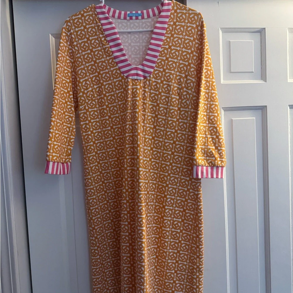 J.McLaughlin Pink and Yellow Dress - Picture 1 of 4